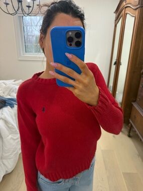 Vintage Red Ralph Lauren sweater 100%cotton
